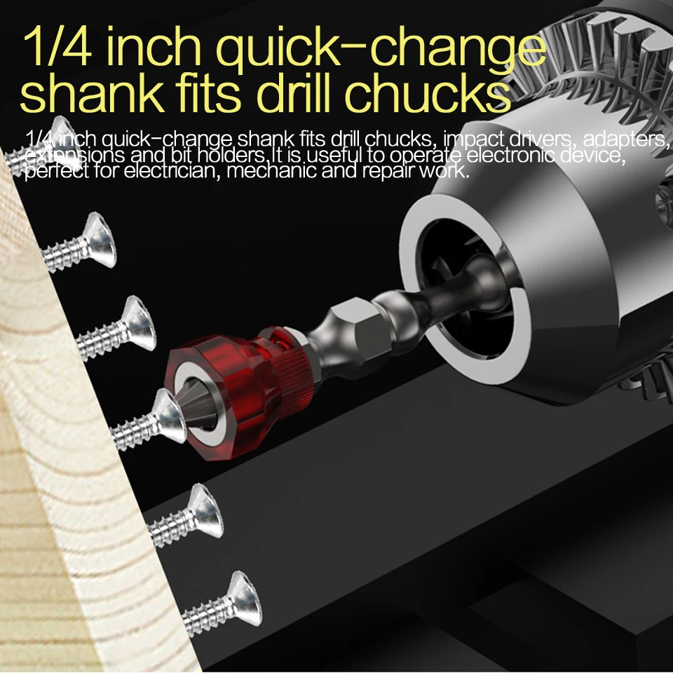 Набор бит отверток haowok 65 мм Phillips с двойной головкой PH2 магнитные биты 1/4 дюйма