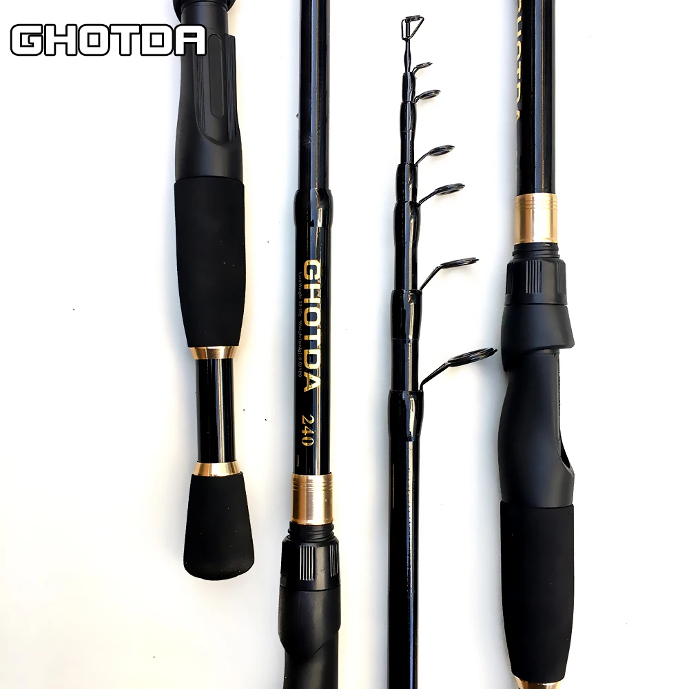 Новая Удочка GHOTDA lure1.6m 1 8 m 2 4 7 из углеродного волокна телескопическая удочка