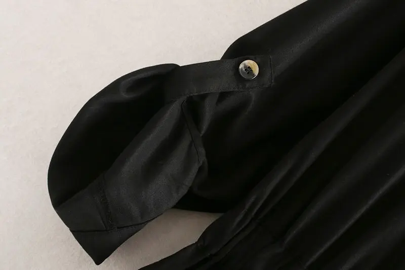 2019 new winter women long-sleeved shirt pocket decorative collar dress -27 139 |