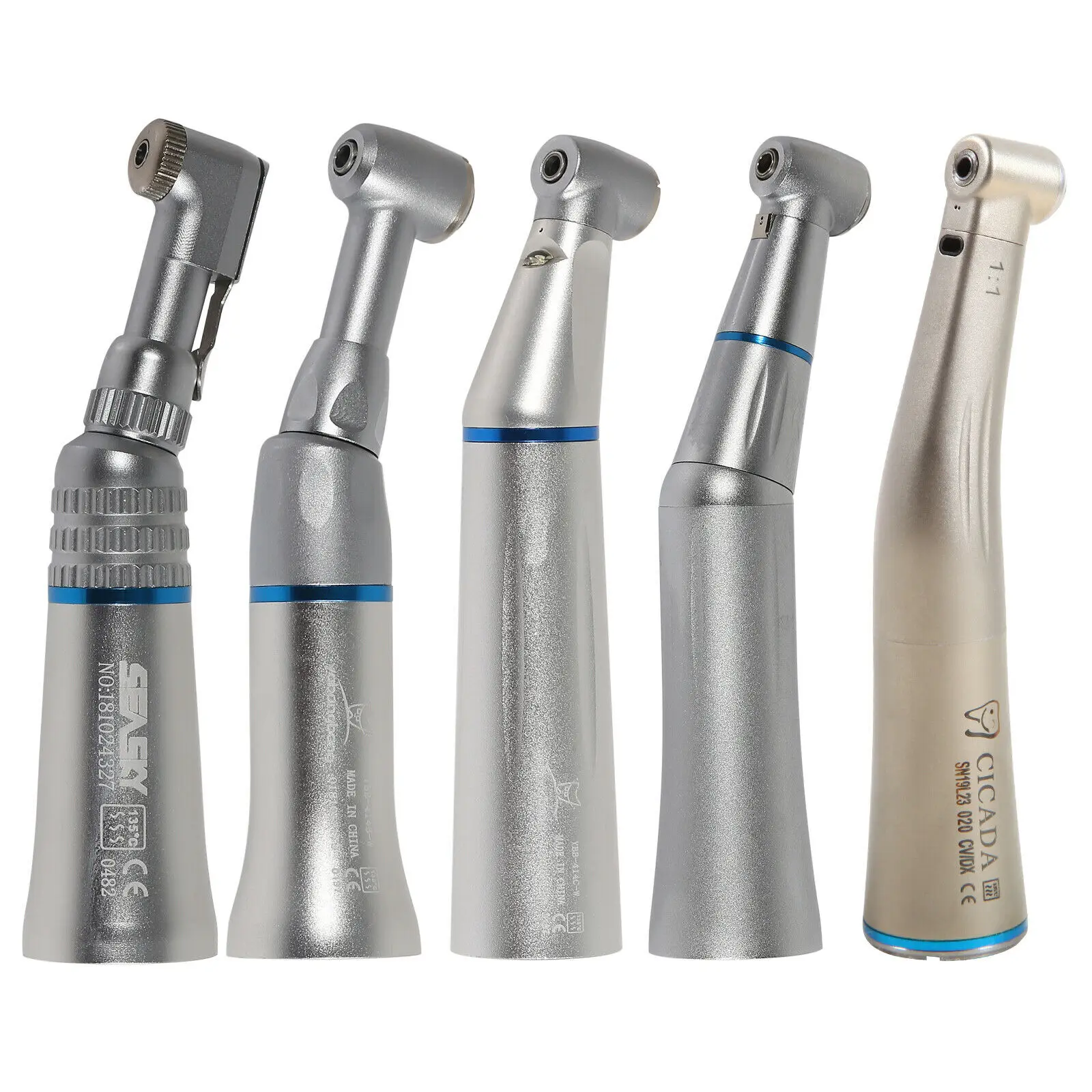 Стоматологический (светодиодный оптоволоконный) наконечник с обратным углом и