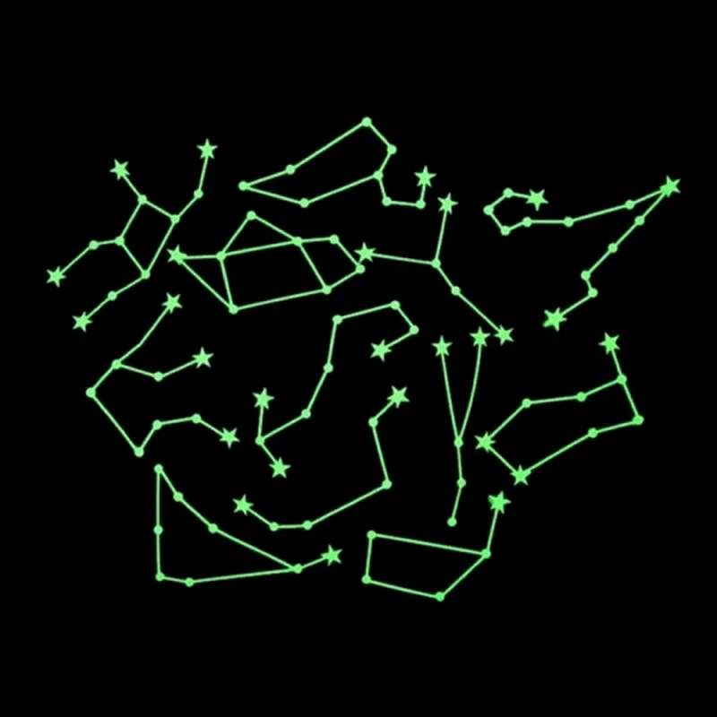 Удивительная флуоресцентная светящаяся в темноте мультяшная Луна Звезда