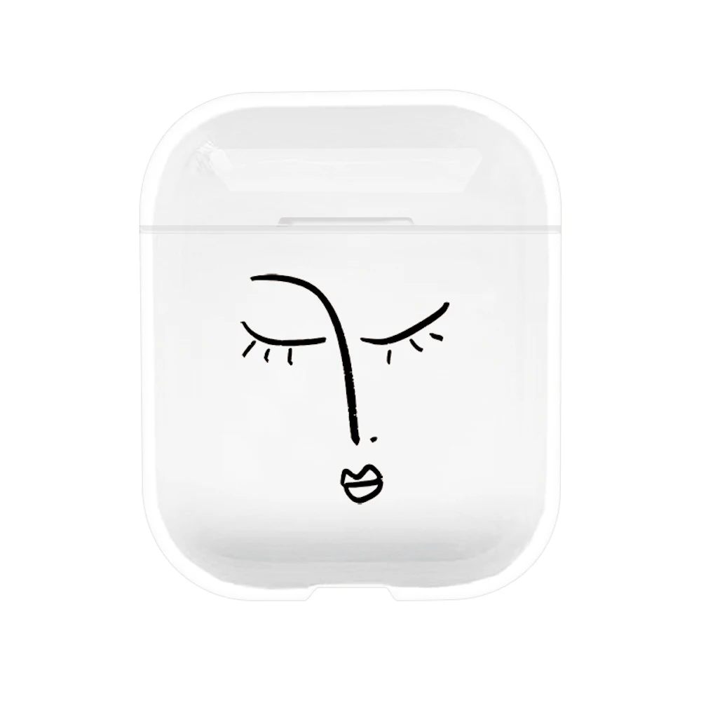Жесткий прозрачный чехол для AirPods, беспроводные наушники, милый бренд, чехол для зарядки, сумка для AirPods 1 2, защитный чехол - Цвет: OSPC 36