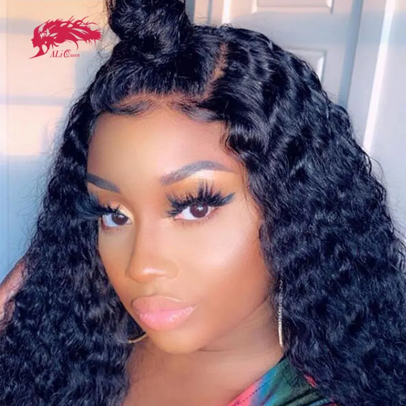 Бразильский парик с глубоким волнистым кружевом 13x6 предварительно сорвал