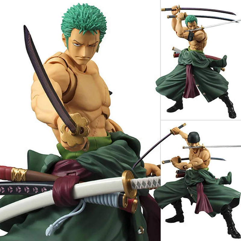 Аниме ONE PIECE Roronoa Zoro Megahouse MH фигурки героев ПВХ Коллекционная модель игрушки