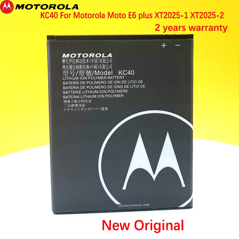 3000 мАч KC40 Motorola Moto E6 plus телефон новая Оригинальная батарея|Аккумуляторы для