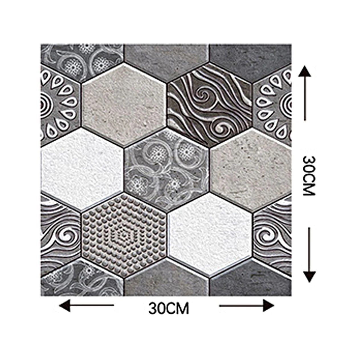 

Mural Waterproof PVC Vinyl Wall Panels for Bathroom Kitchen Home DIY Decor Self Adhesive Floor Stickers Retro Tiles Wallpaper