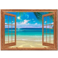 diy full squareround drill diamond painting window towards to sea mosaic 3d embroidery cross stitch 5d home decor