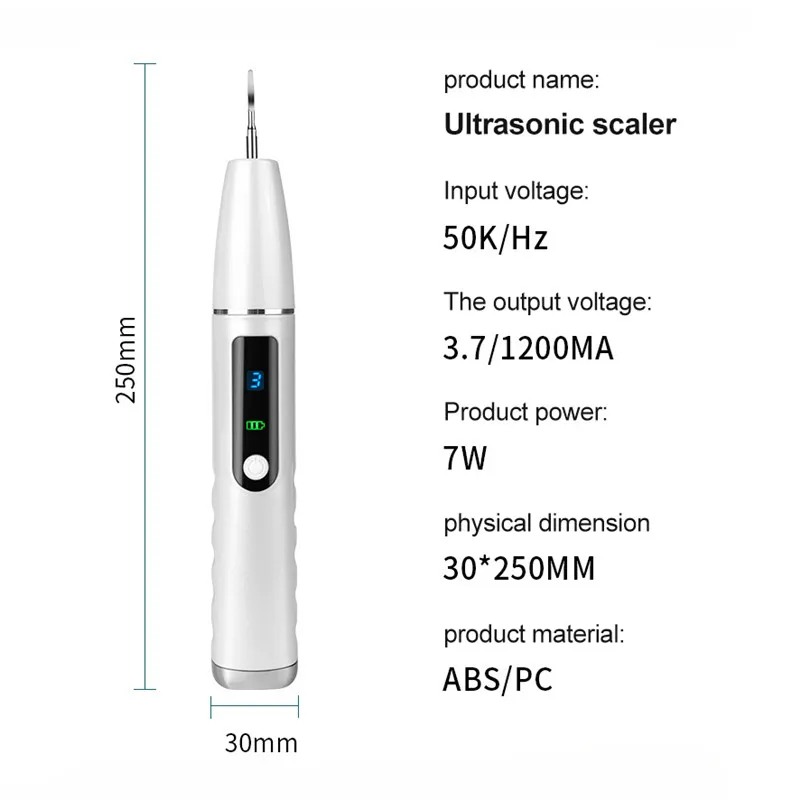 

Home Ultrasonic LCD Display Calculus Remover Dental Scaling Electric Scaler Sonic Clean Smoke Stains Tartar Plaque Teeth