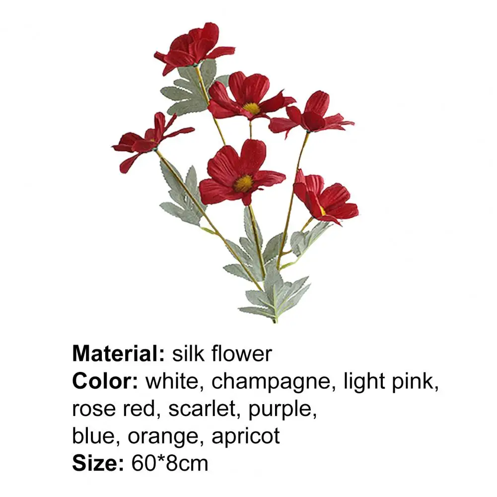 

Simulation Single Flower Gesang Flower Coreopsis Handmade Artificial Silk Flower Home Desktop Decoration