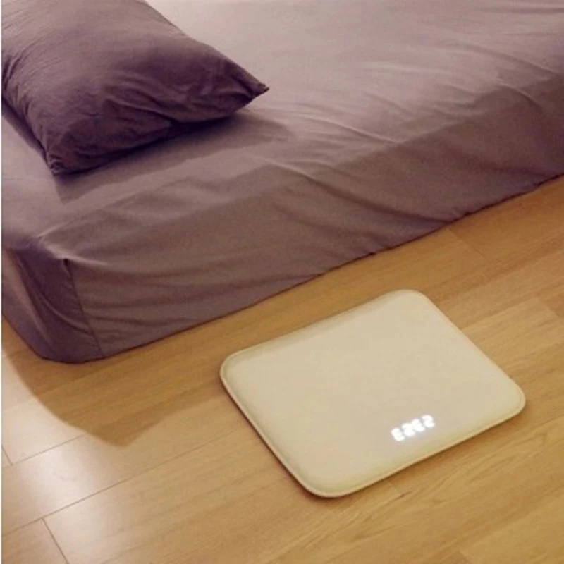 

Pressure Sensitive Alarm Clock Carpet Electronic Digital Clock Bedroom Antislip Soft Mat Student Lazy Alarm Bell 40x40cm