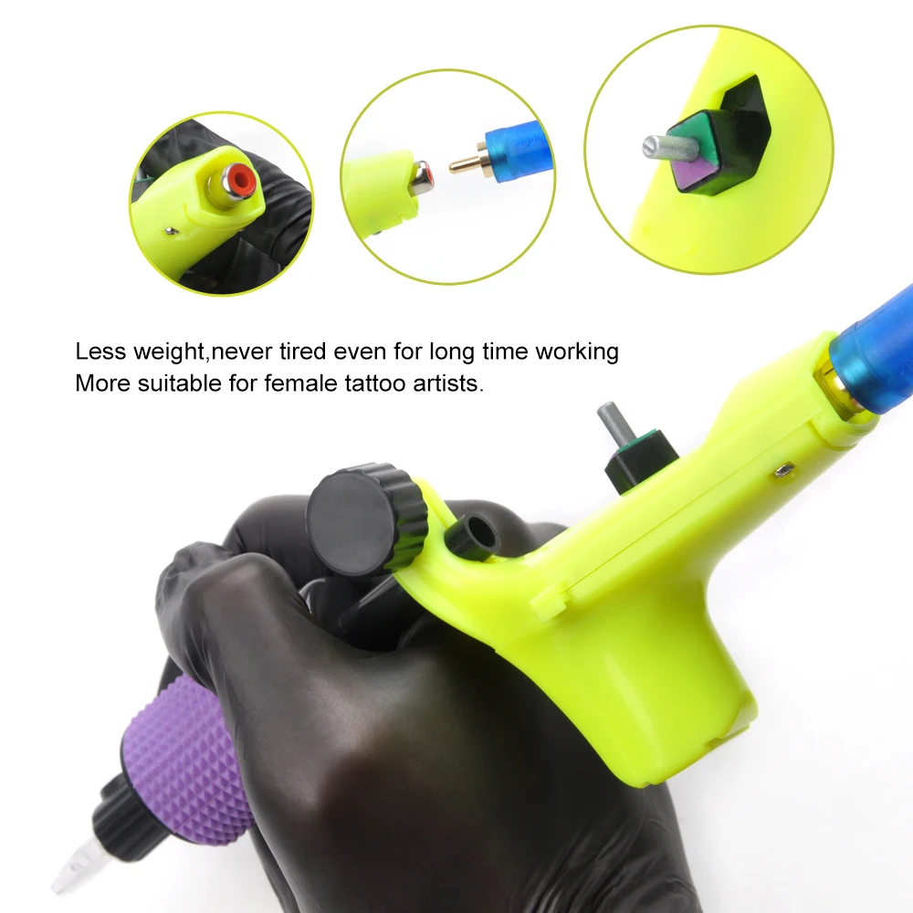 Роторная татуировочная машина Shader & Liner 6 цветов Ассорти тату моторный пистолет