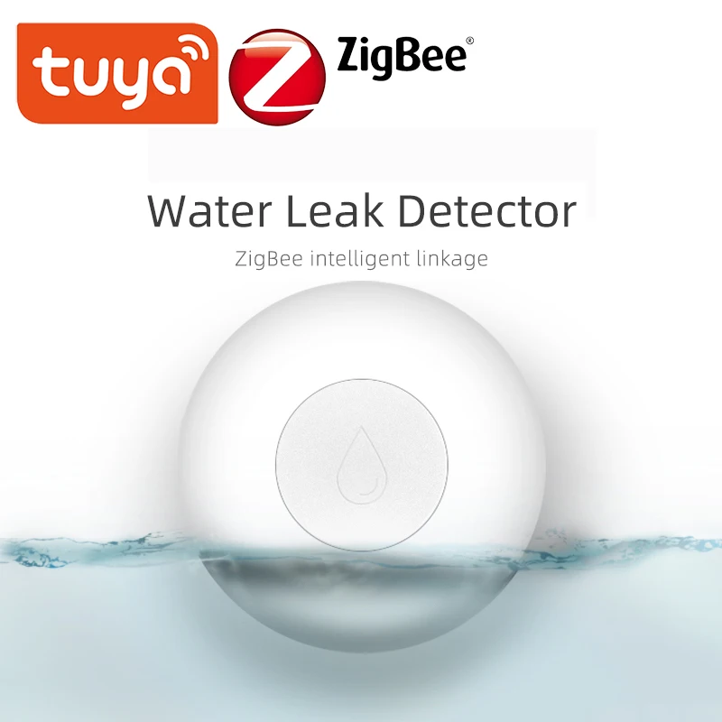 

Датчик утечки воды ZigBee, детектор утечки воды с сигнализацией, работает с приложением Tuya ZigBee Gateway, поддержка Alexa Google home