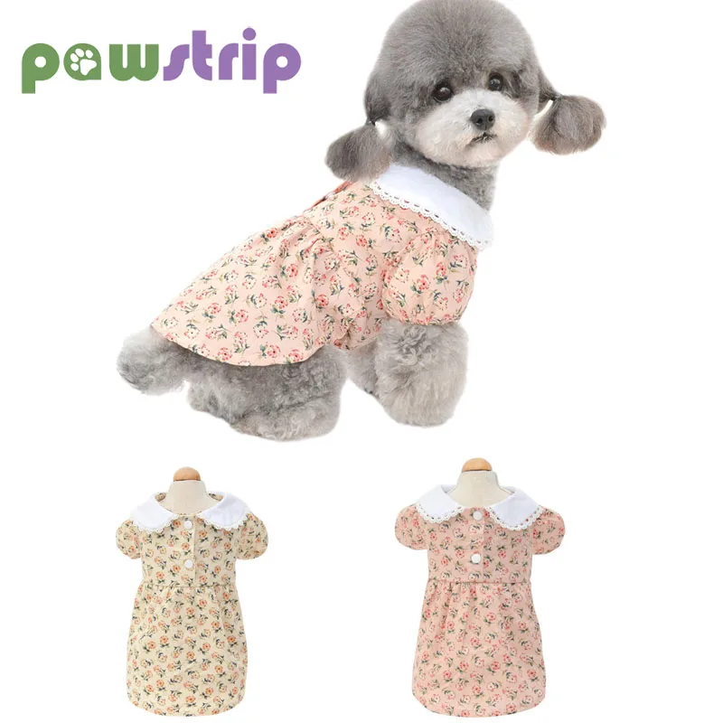 

Summer Pet Dog Dress Cute Printing Pet Dresses for Dogs Cats Kitten Skirt Chihuahua Teddy Small Dog Clothes Ropa Para Pereo
