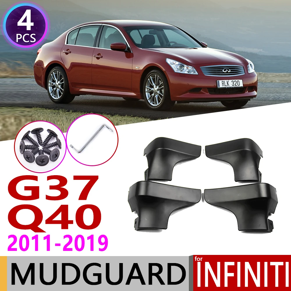 Брызговик автомобиля для Infiniti G G25 G35 G37 Q40 V36 2007 ~ 2015 брызговик брызговиков