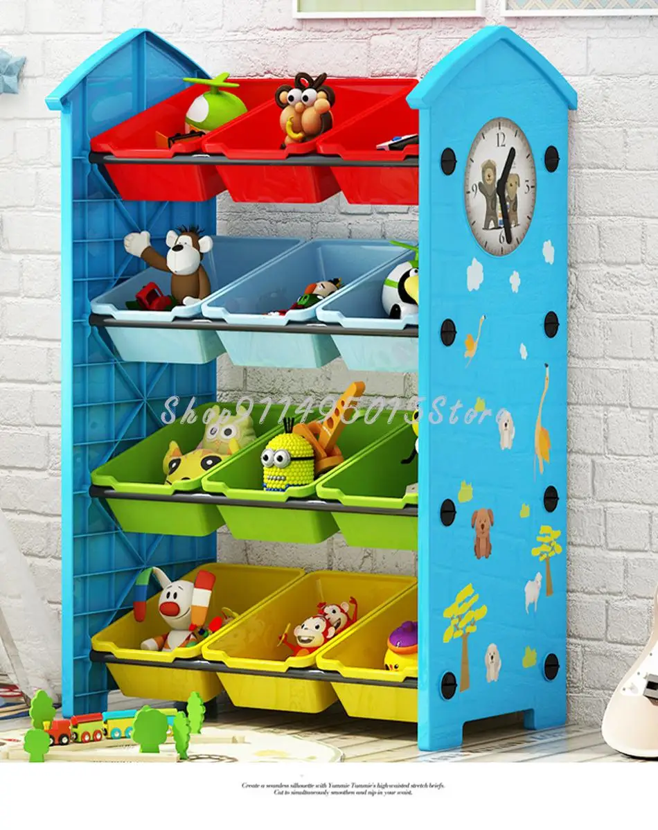 

Children's Toy Storage Rack Baby Bookshelf Toy Storage Rack Multi-layer Kindergarten Storage Cabinet