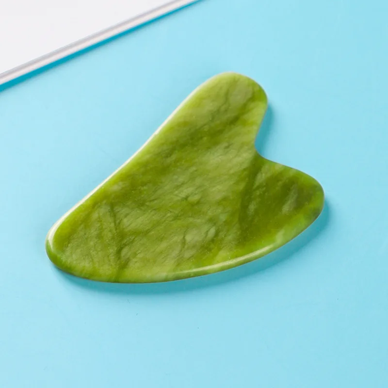 

Natural Jade Gua Sha Scraper Board Massage Rose Quartz Jade Guasha Stone For Face Neck Skin Lifting Wrinkle Remover Beauty Care