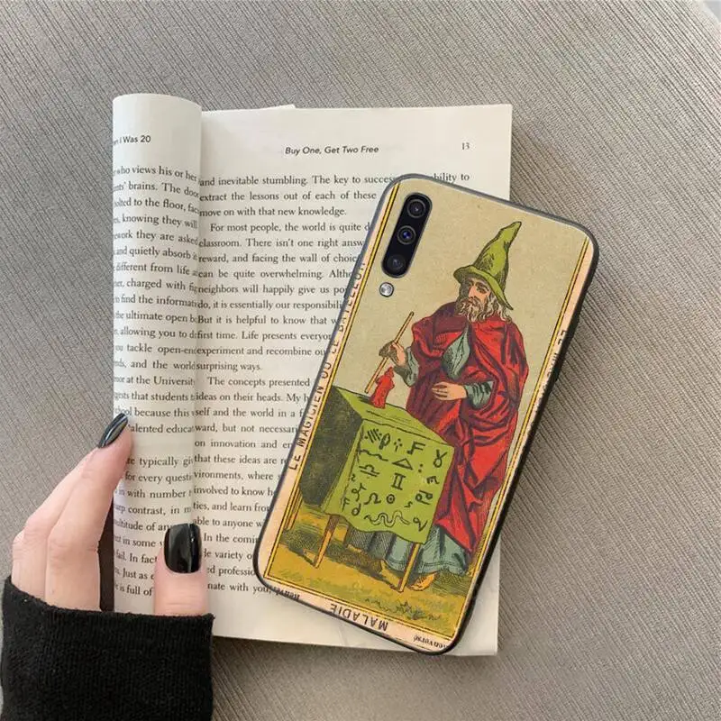 

tarot the sun art Phone Case for samsung galaxy a 51 52 71 50 12 72 21s 70 40 20e 31 30s 32 5G soft silicone funda