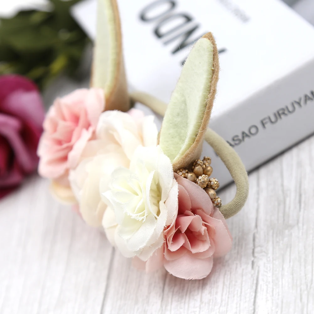 10 шт. повязка на голову с заячьими ушками для новорожденных девочек Пасхальная