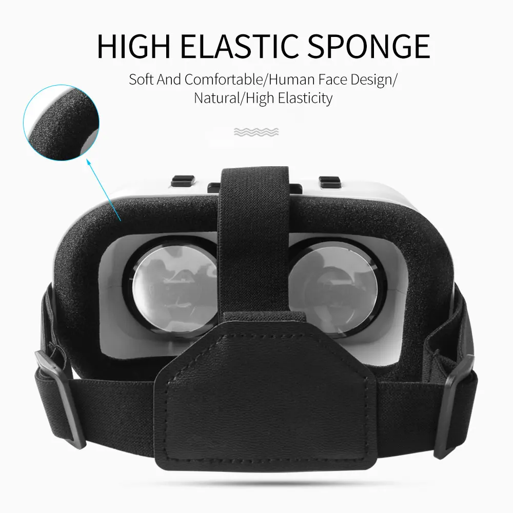 5.0 VR Virtual Glasses Reality 3D Smartphone Box Stereo Headset Helmet For IOS Android Rocker Googles Mini | Электроника