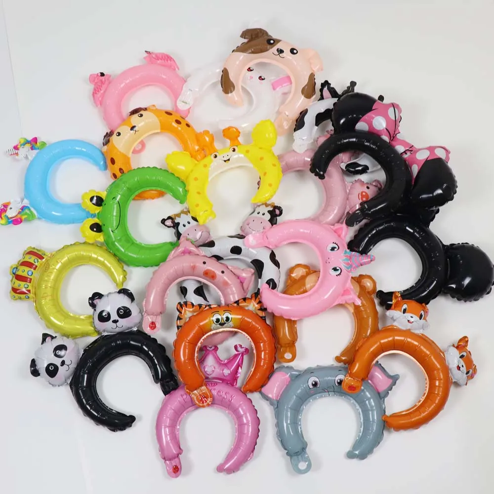 22 шт. Милая повязка на голову в виде животного шарик из фольги форме мультяшной