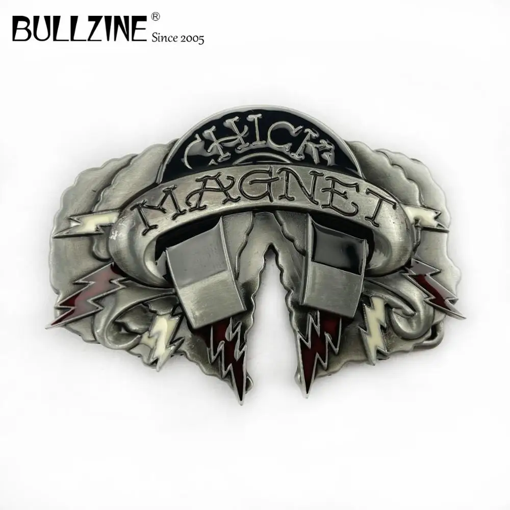 Магнит Bullzine цыплята пряжки ремня с оловянной отделкой FP-03031 подходит для 4 см