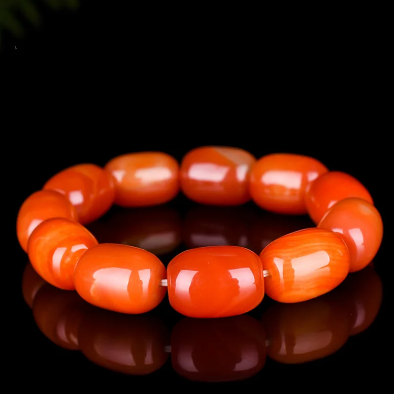 

Лидер продаж, ювелирный браслет из натурального красного агата для мужчин и женщин, высококачественные ювелирные изделия и нефритовый брас...