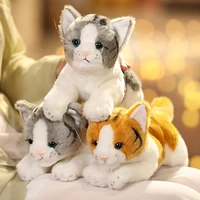 nice hot 1pc 32cm cute cats leopardus pardalis plush toys simulation dolls stuffed soft real like animal child kids decor gift