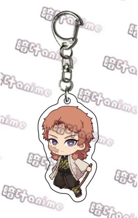 Demon Slayer: Kimetsu no Yaiba Kamado Tanjirou Kochou Shinobu Косплей двухсторонний акриловый брелок в виде фигуры брелок-подвеска подарки - Цвет: 21