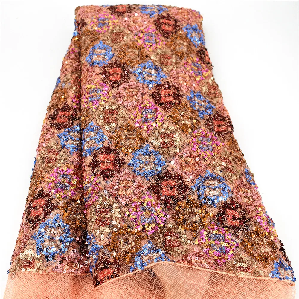 Гуанчжоу завод Модный дизайн Африканский французский блесток кружева очень