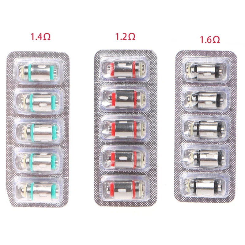 2022 New2022 New 5Pcs/Set Replacement Coil Heads For JUSTFOG Q16 Q14 S14 G14 C14 1.2/1.4/1.6ohm