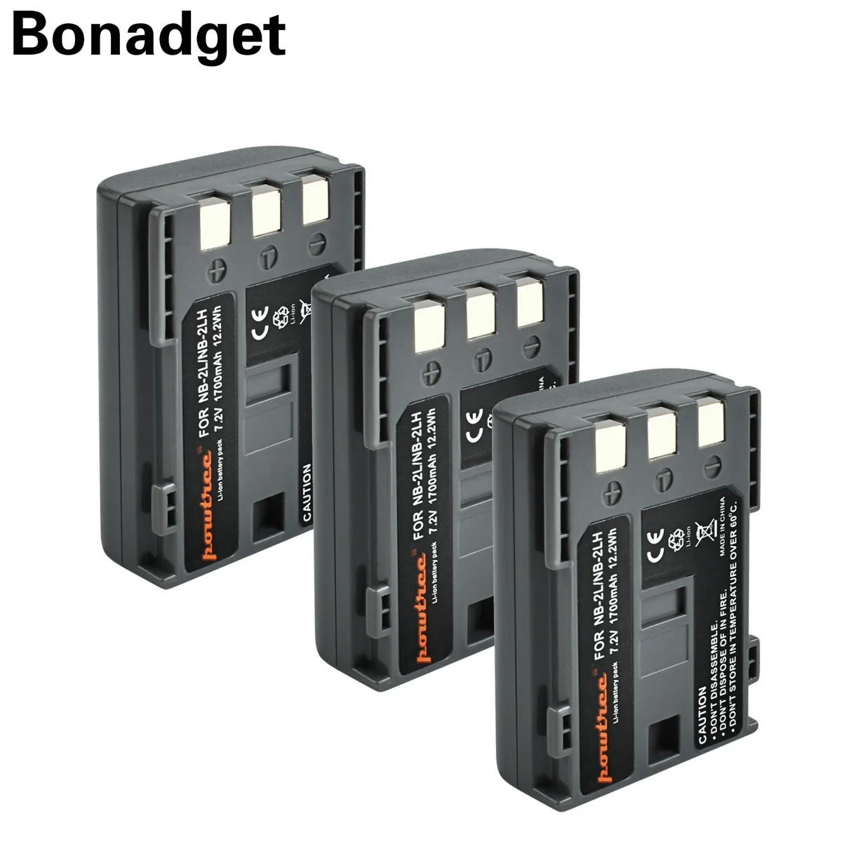 Bonadget 1700 мА/ч литий ионный аккумулятор NB 2L NB2L 2LH Камера Перезаряжаемые Li Ion Батарея