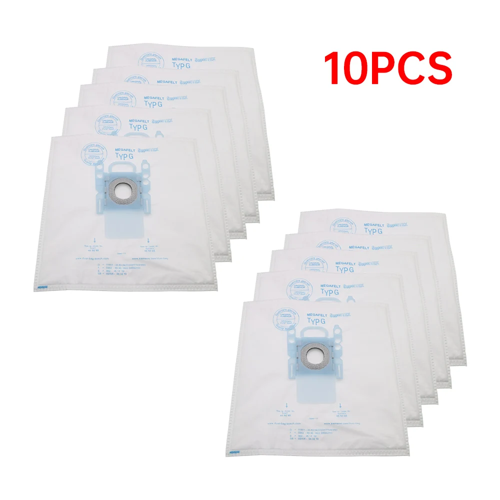 

10pcs vacuum cleaner dust bag Type G for Bosch Microfibre GXXL GXL MegaAir SuperTex BBZ41FGXXL for SIEMENS BSG6 BSG7 BSGL3126