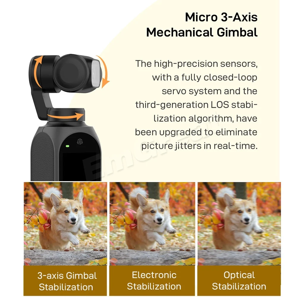 FIMI ладони 2 3 осевой ручной шарнирный стабилизатор для камеры GoPro Wi Fi 308 мин Шум со