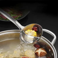 stainless multicooker soup spoon kitchen utensils skimmer spoons cooking colander food hot tableware for ladle with long