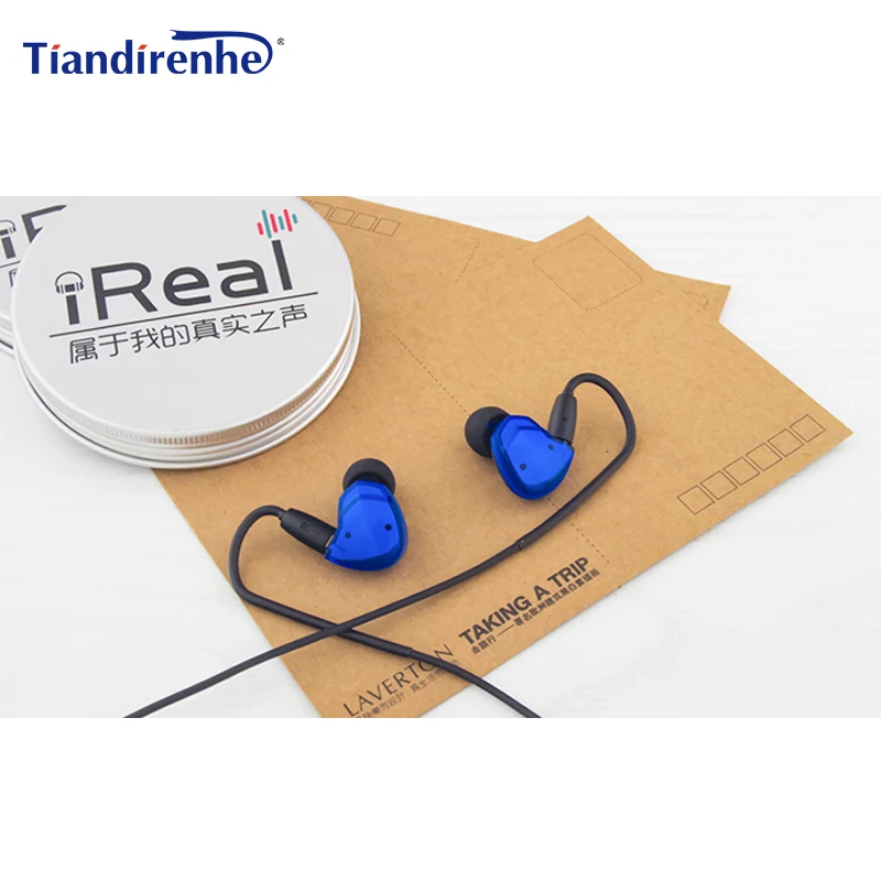Blue no cable Tiandirenhe TD2 Гибридный наушник 1ba+ 1DD Ноулз 27305 BA привод HIFI наушник с MMCX обновленный кабель для Shure SE215 гарнитура - Цвет: Blue no cable