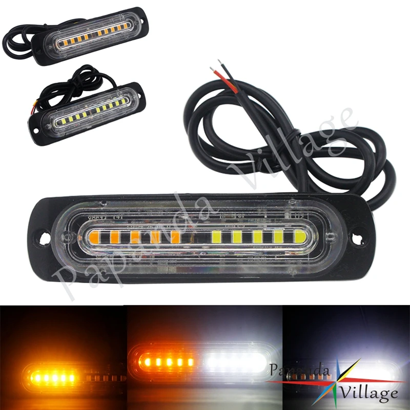 

Universal Off Road Motorbike ATV Truck Car LED Emergency Strobe Lamp Rear Front Side Marker Warning Signal Flasher Light Blinker