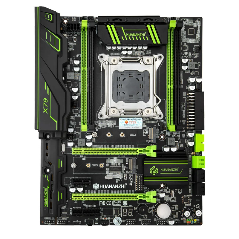 Kaufen HUANANZHI X79 Motherboard GTX750Ti 2GD5 Video Karte CPU Xeon E5 2660 SROKK Mit 6 Heatpipes Kühler RAM 16G DDR3 RECC 1TB SATA HDD