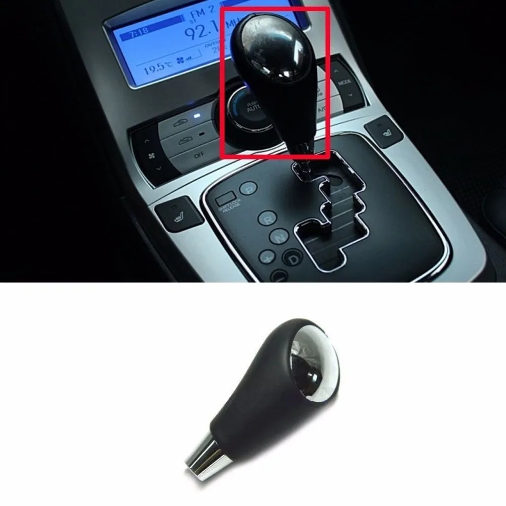 Авто кожаная ручка переключения передач для Hyundai Genesis купе 2009 2010 OEM 467202M1009P|Ручка