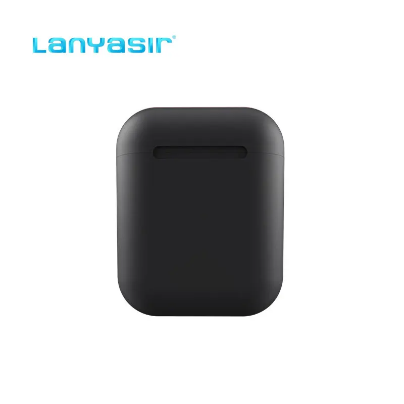 SIP12BK Lanyasir inpods 12 tws i7s tws Беспроводная bluetooth-гарнитура зарядная коробка беспроводные наушники для телефона наушники bluetooth наушники - Цвет: SIP12BK