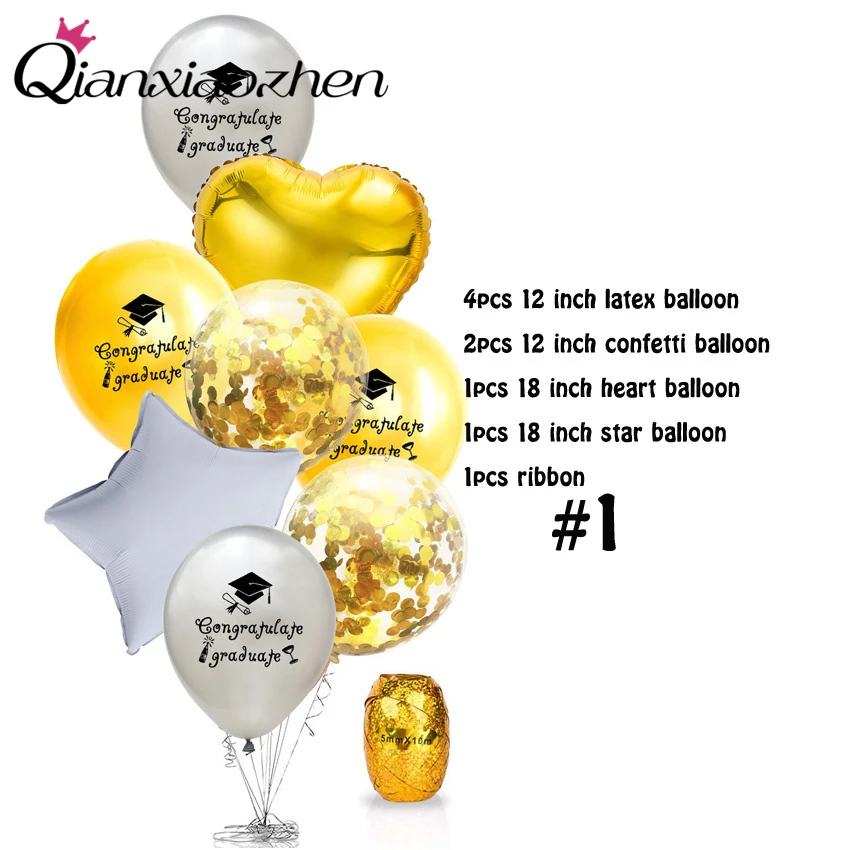 Qianxiaozhen поздравительные шары для выпускного вечера | Дом и сад