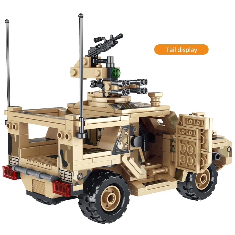 

SEMBO City Military Heavy Techinic Trucks Bricks WW2 Weapon Tank Vehicle Army Soldier Figures Building Blocks Toys For Children