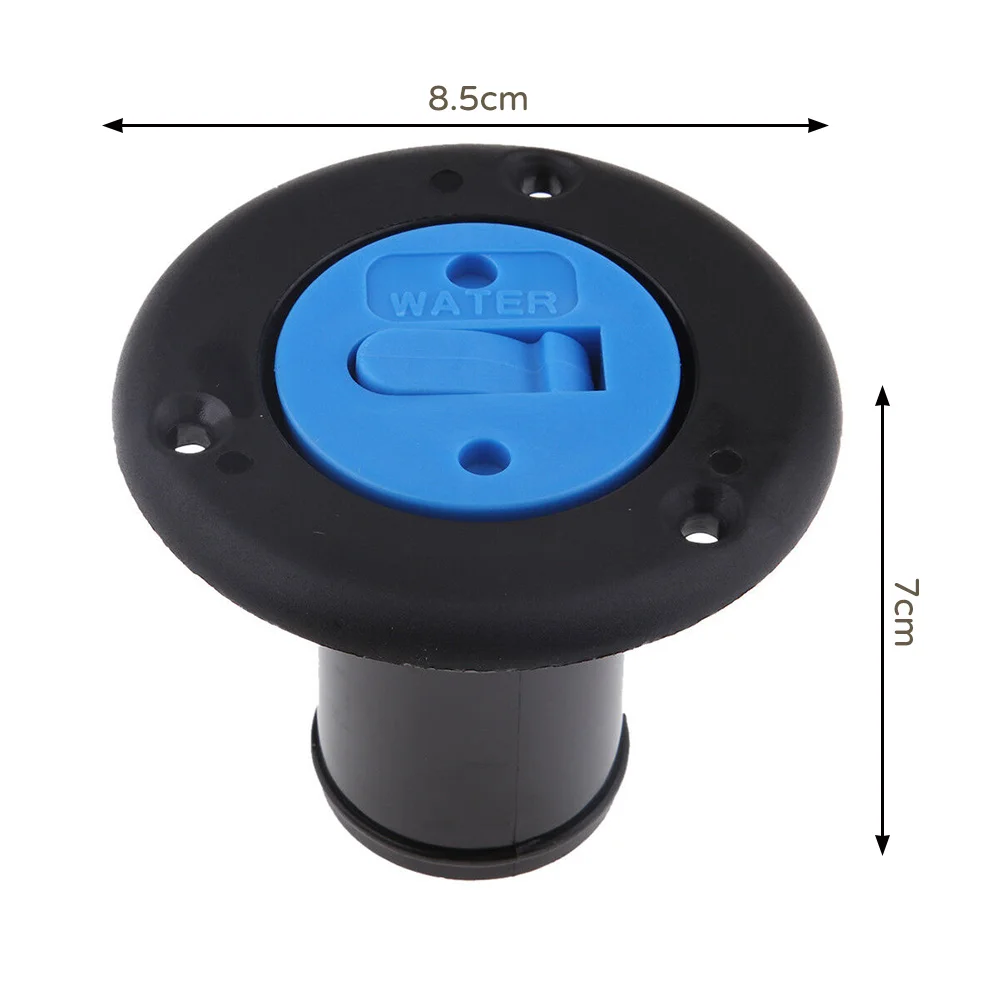 

Good Quality ABS Deck Filler Socket Black Plastic Blue Cap for Boat Motorhome