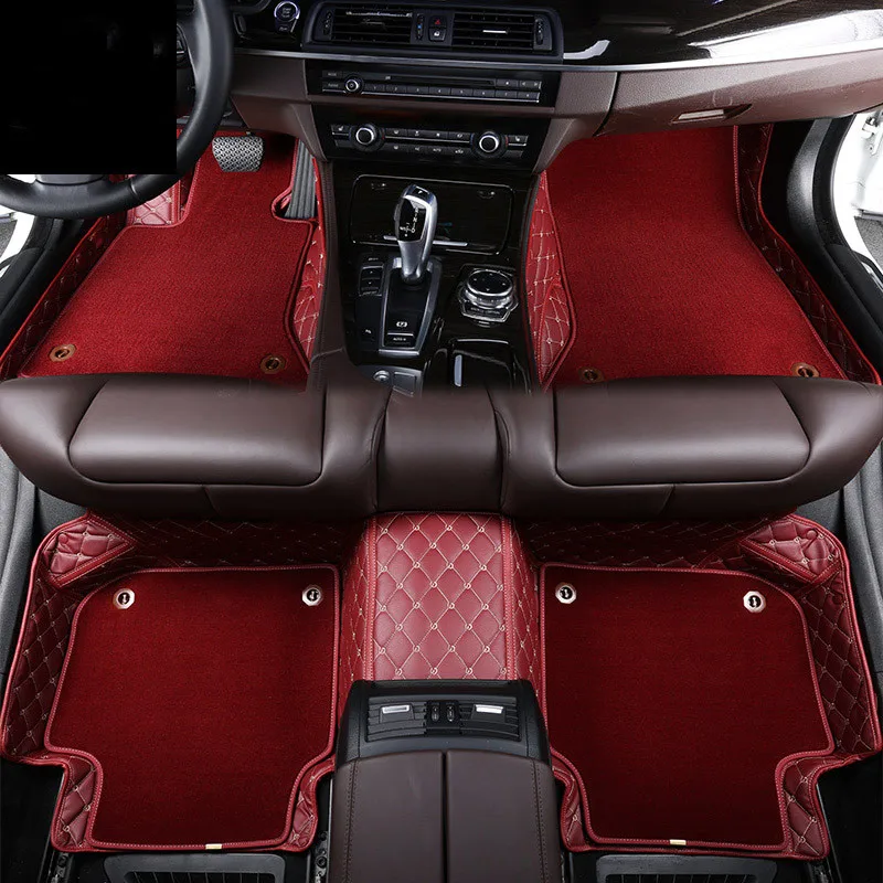 Полный комплект водонепроницаемых автомобильных ковриков Мягкие Передние и
