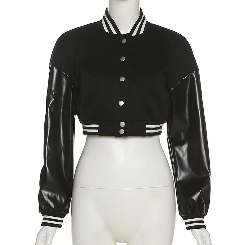 Женские пальто и куртки бейсбольная униформа в стиле хип-хоп Уличная