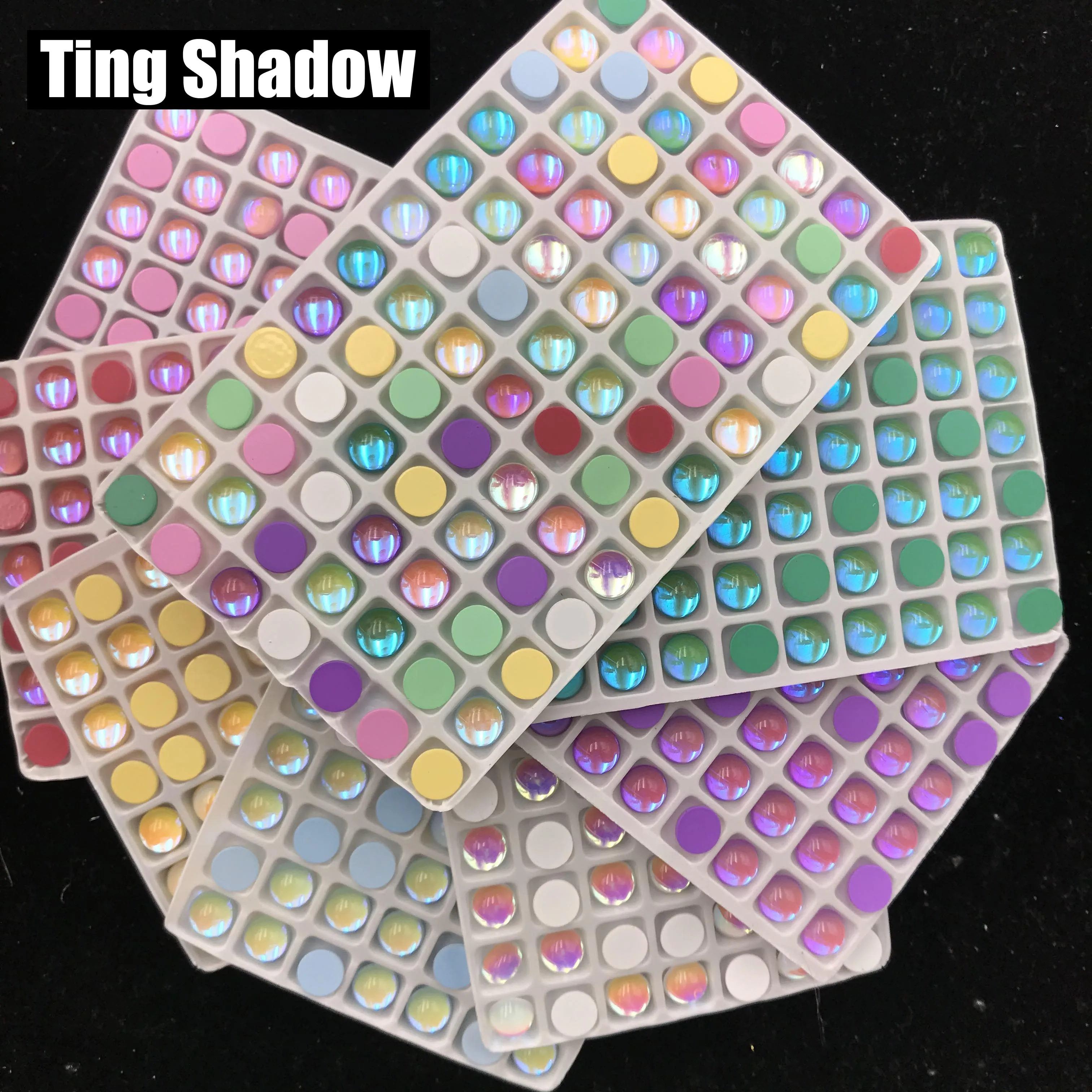 8 мм круглый 84 шт. весенний цветной кристалл не исправление ногтей фиолетовая