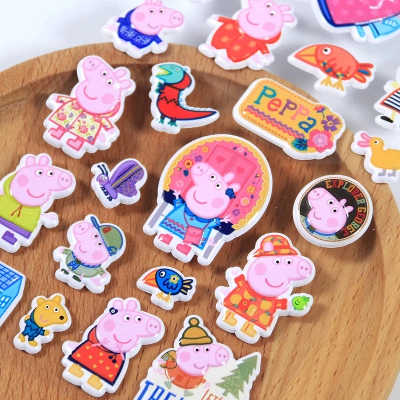 Новинка 6/12 года. Детские наклейки с изображением Свинки Пеппы собаки. 3D для