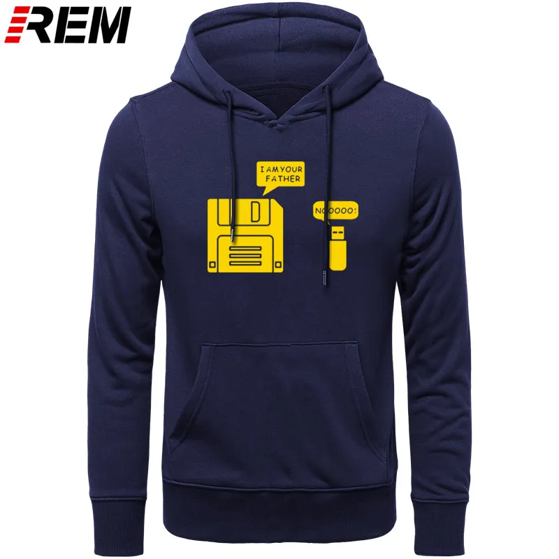REM USB дискета я ваш отец мужские хлопковые с длинным рукавом юмором диск повседневные Camisetas Hombre мужские кофты с капюшоном, толстовки