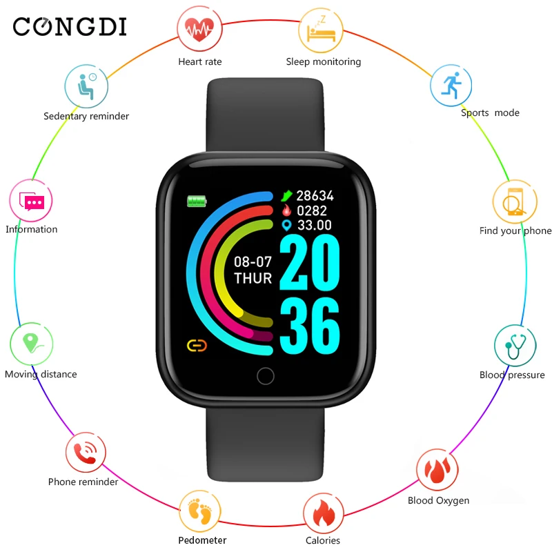 D20pro Смарт часы Bluetooth спортивный фитнес браслет трекер сна монитор сердечного
