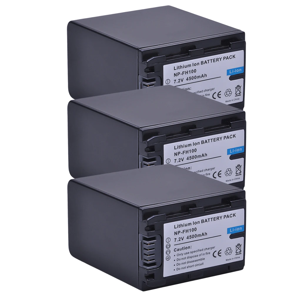 Аккумулятор NP FH100 4500 мАч для Sony FH90 FH70 FH60 FH40 FH30 HC38 SR42 SR45 SR47 SR62 SX40 SR10 SR11 SR12|Цифровые
