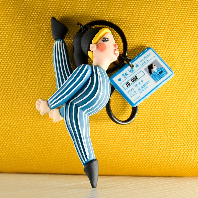 Простой но весело больничный халат Разделение японский ключ цепочка для